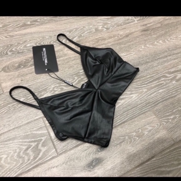 Leather crop top (4/$55)